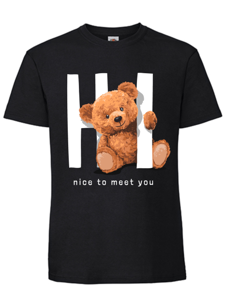 T-Shirt Bär Nice to meet you